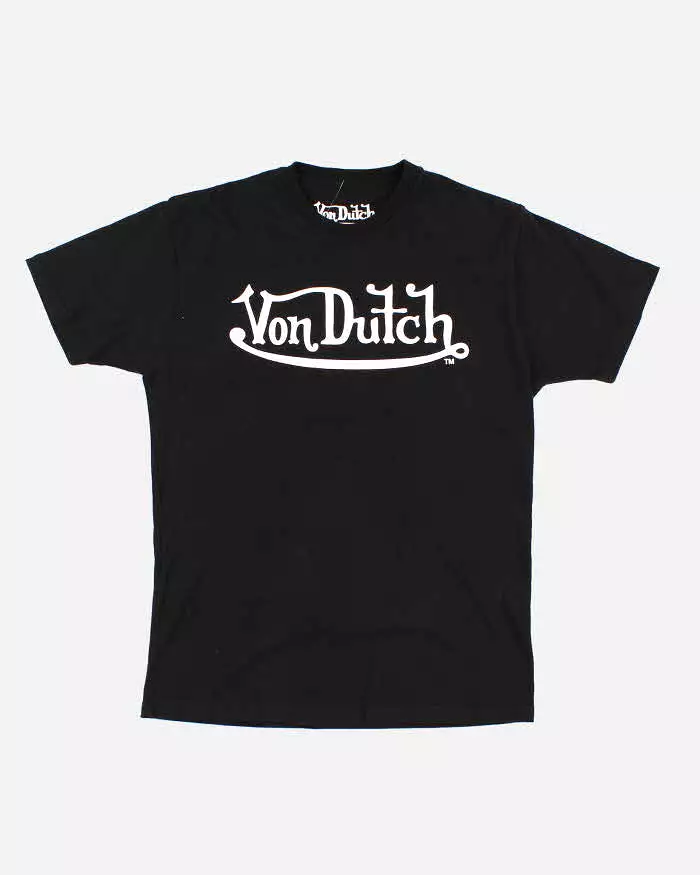 00s Von Dutch Black T-Shirt - M