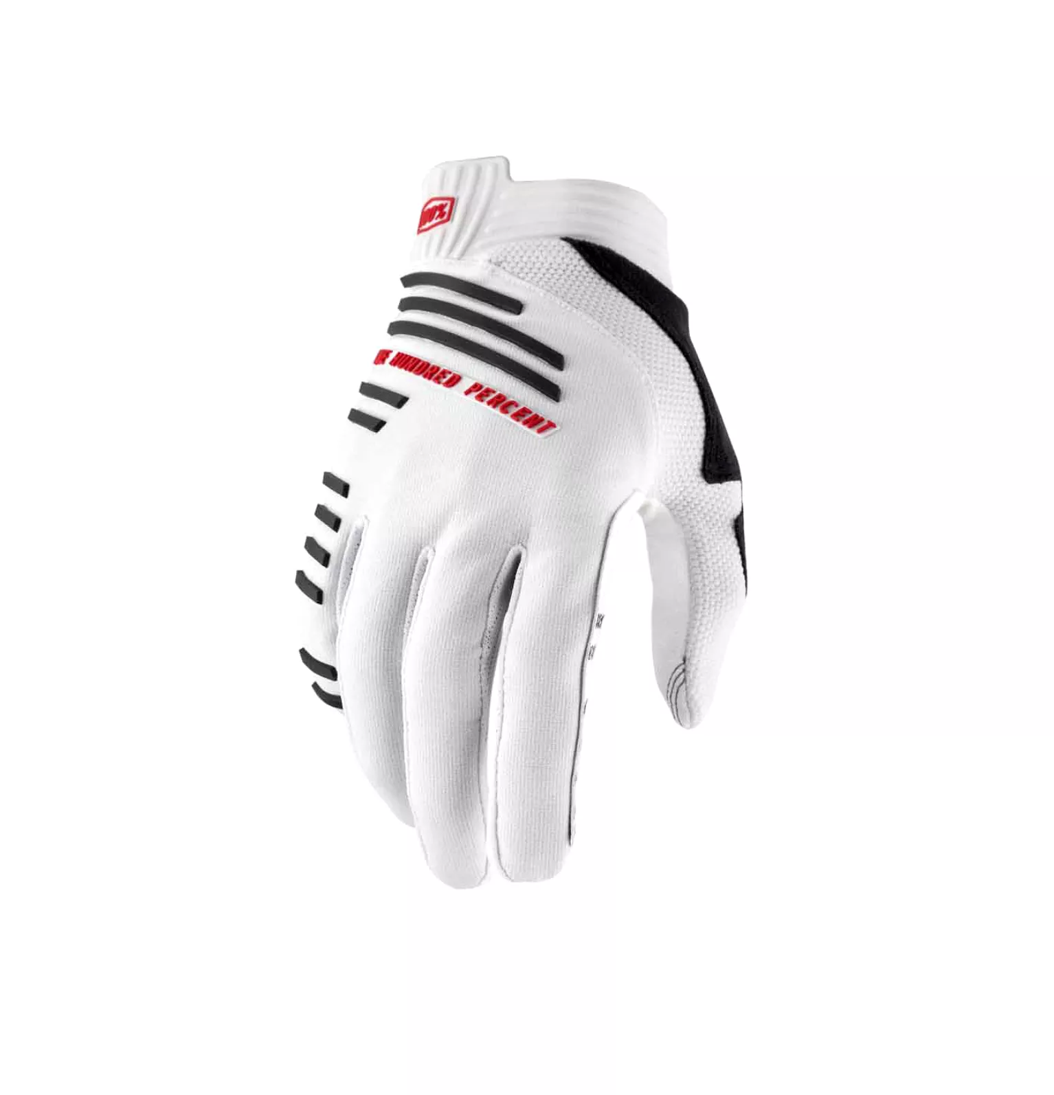 100% DH/All Mountain Full Finger Cycling Gloves R-CORE Glove Silver - Medium