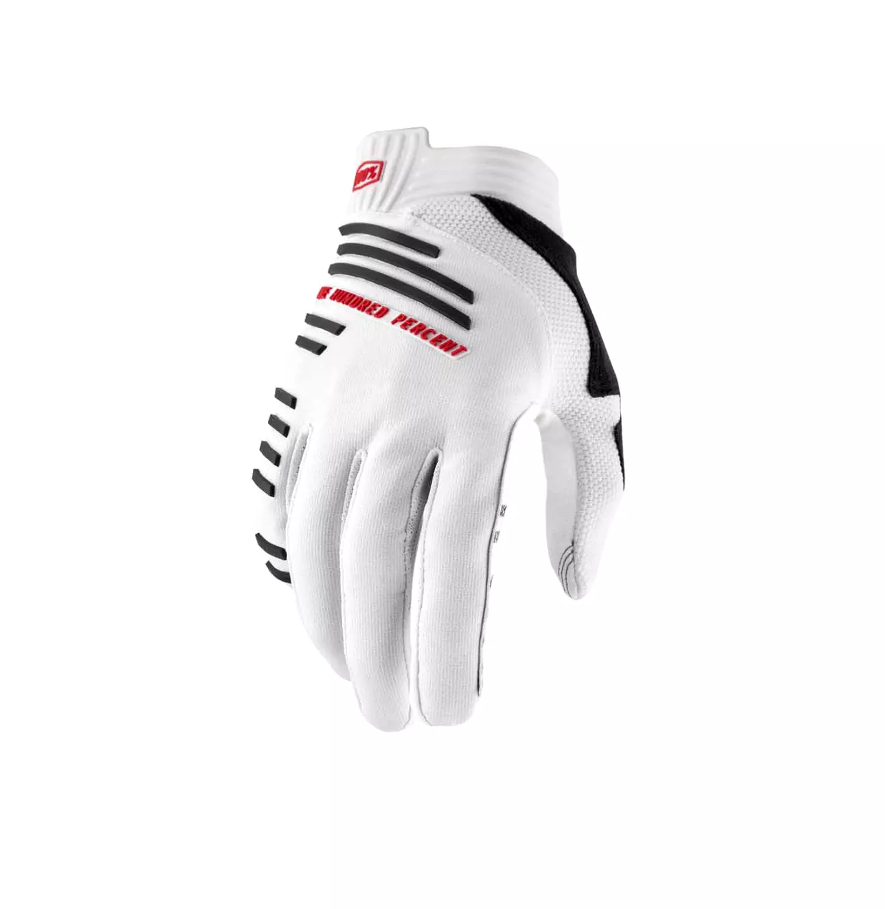 100% DH/All Mountain Full Finger Cycling Gloves R-CORE Glove White - Large