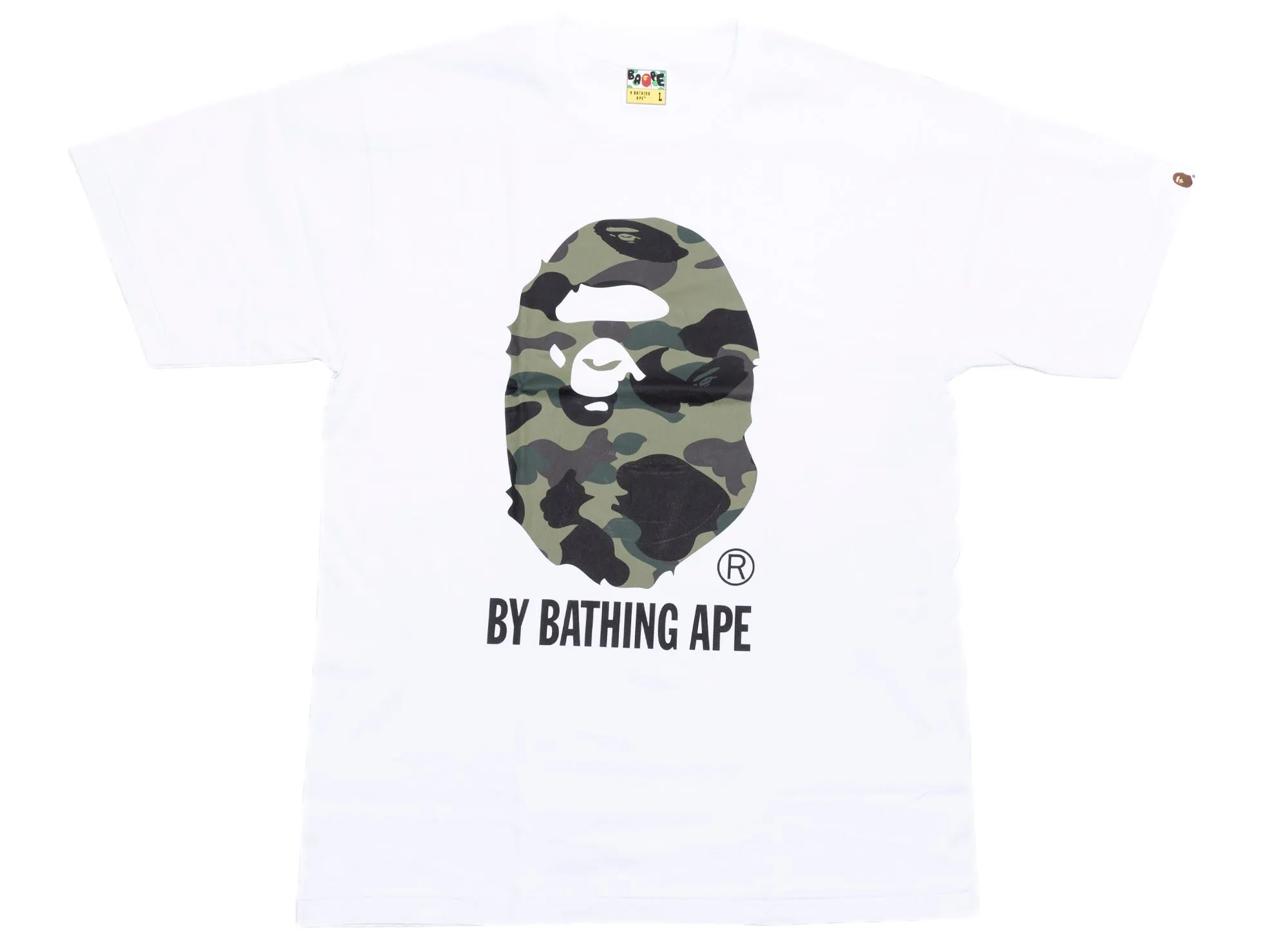 A Bathing Ape 1st Camo by Bathing Ape Tee in White/Green