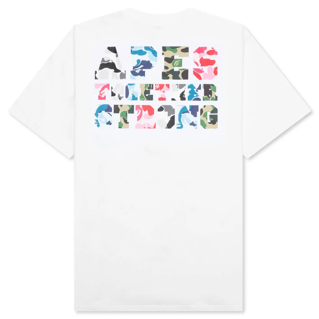 ABC Camo Crazy College ATS Tee - White