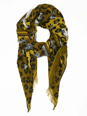 ABC Yellow Wool Scarf 