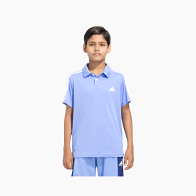 Adidas Boy 3Stripes Polo Kids T-shirt (5-16 Years) -Blue Fusion