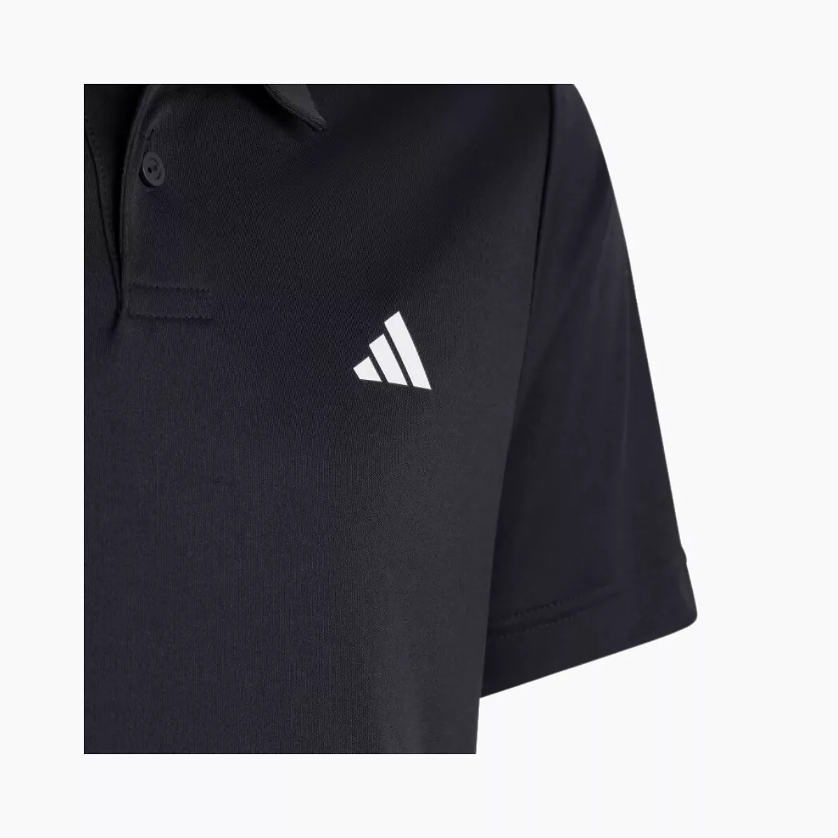 Adidas Club 3 Stripes Kids Boys Polo T-shirt (10-16 Years) -Black