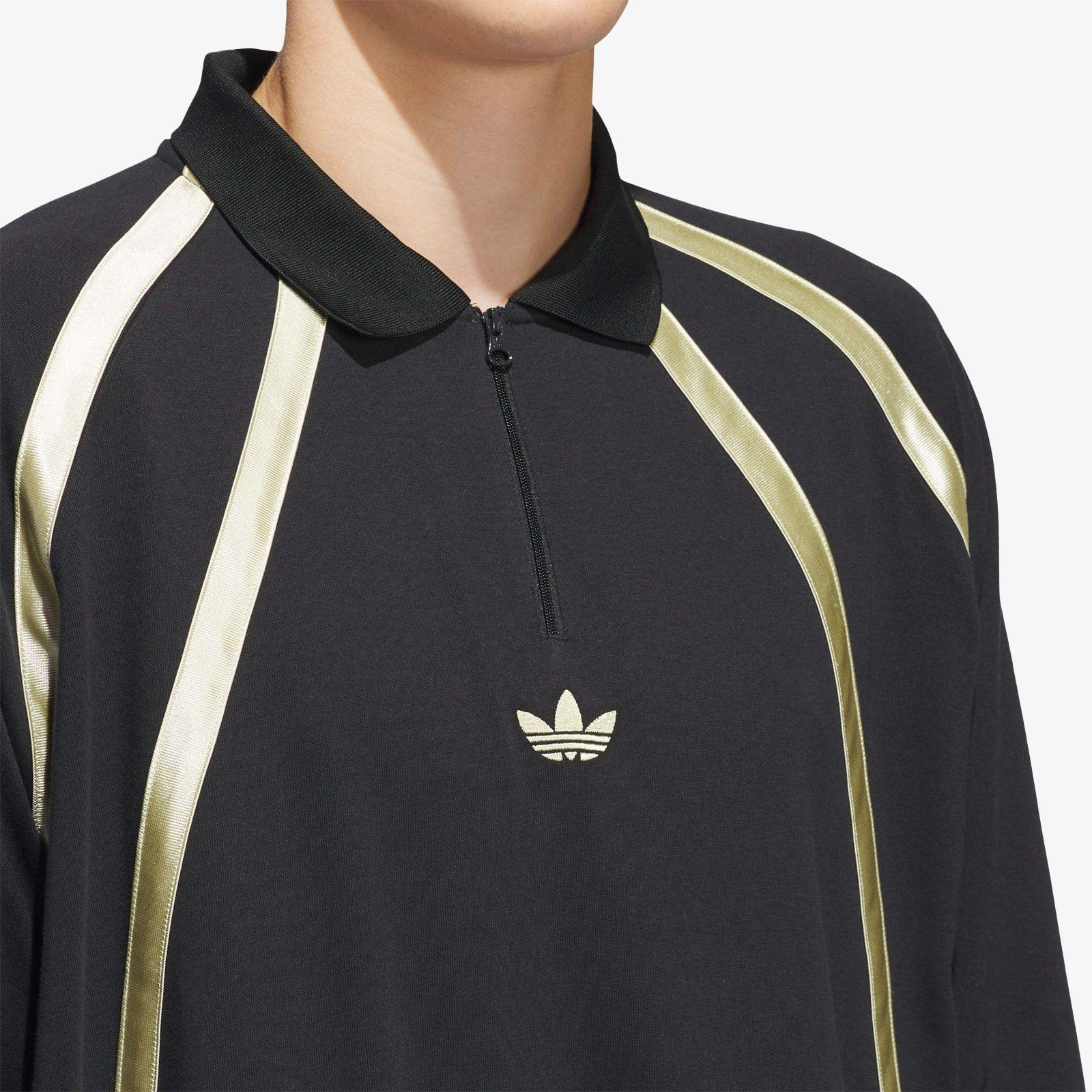 Adidas Original Cotton Rugby Polo - Black