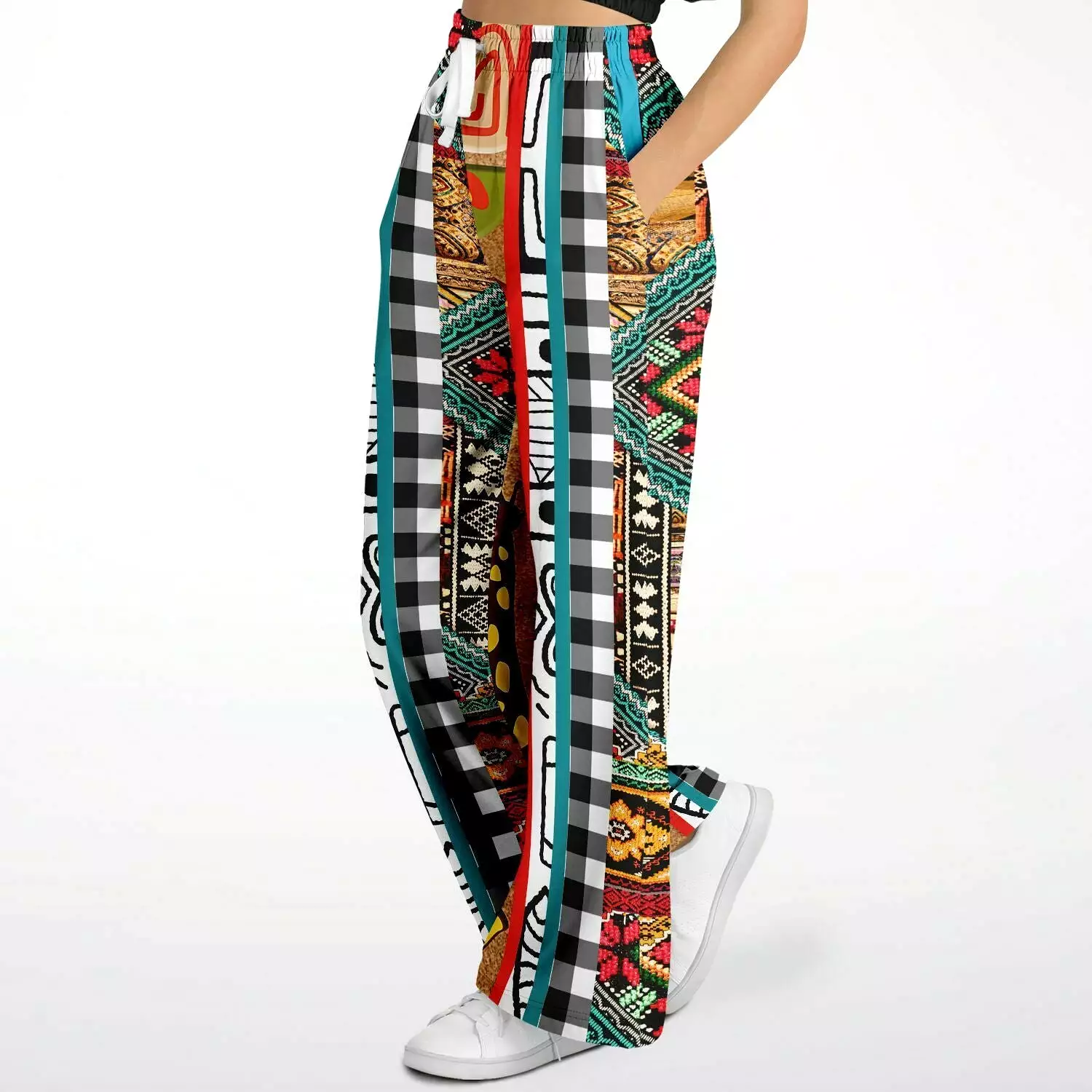 Africa Bombastic Eco-Poly Stretchy Phat Bellbottoms