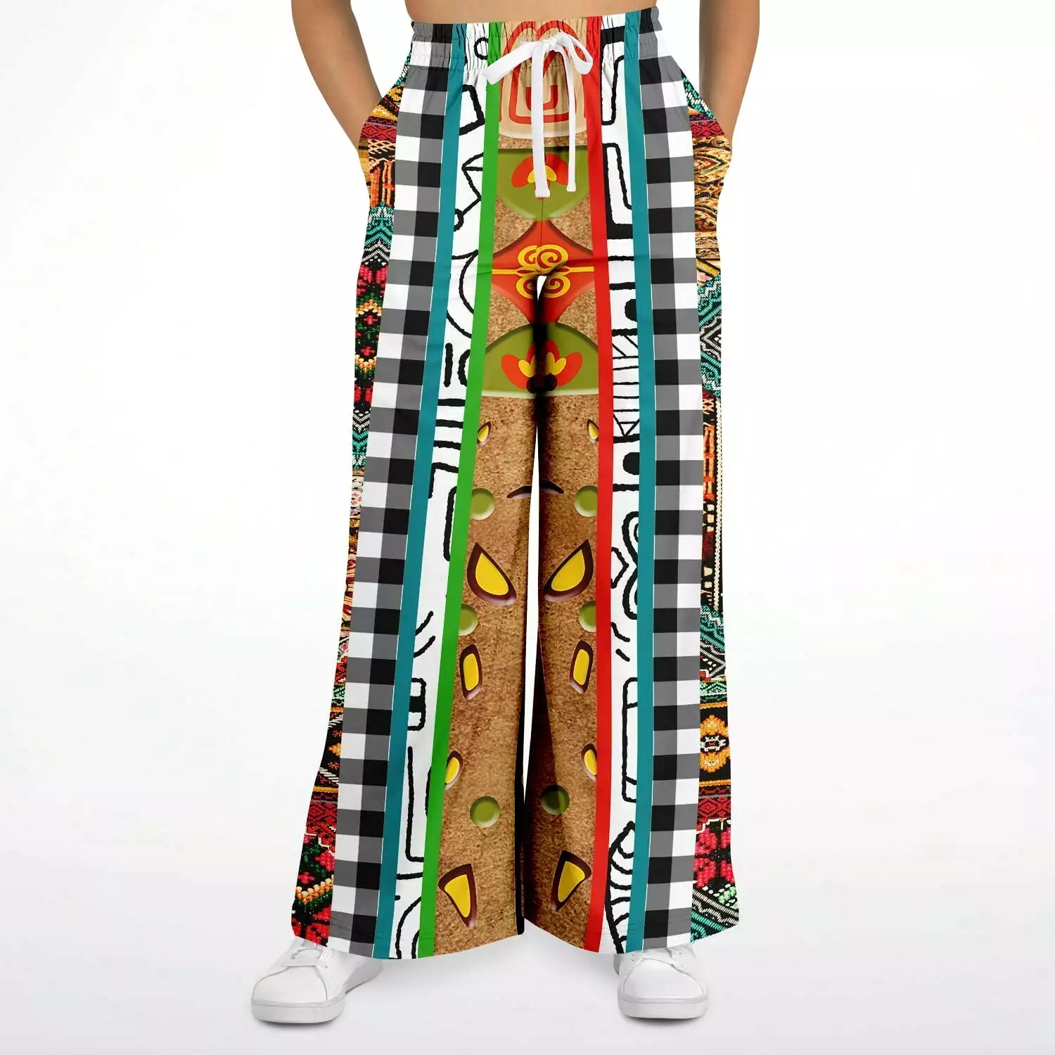 Africa Bombastic Eco-Poly Stretchy Phat Bellbottoms