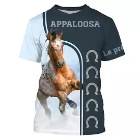 Appaloosa Cheval, Race de Chevaux de Selle Etats-Unis, Amoureux des Chevaux, Chevaux Passion, 3D All-Over Tee Shirt Personnalisé