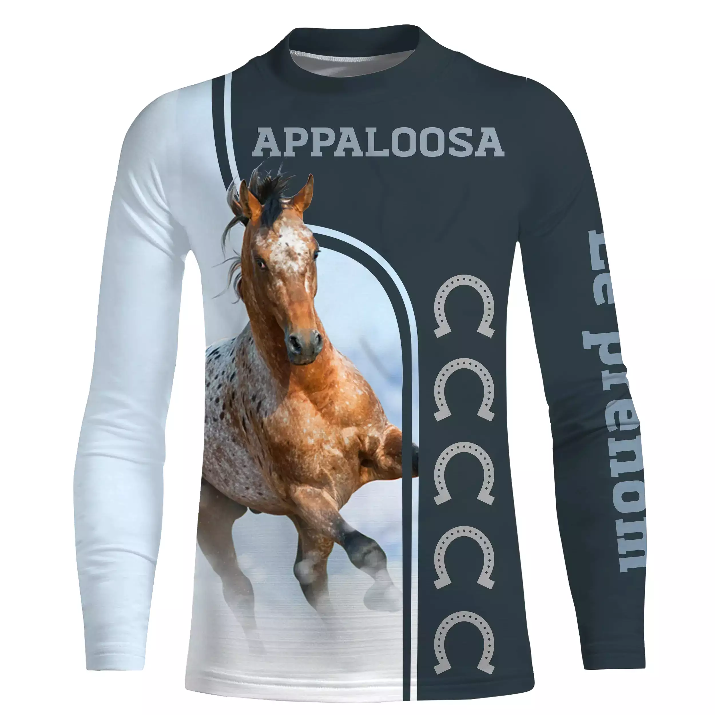 Appaloosa Cheval, Race de Chevaux de Selle Etats-Unis, Amoureux des Chevaux, Chevaux Passion, 3D All-Over Tee Shirt Personnalisé