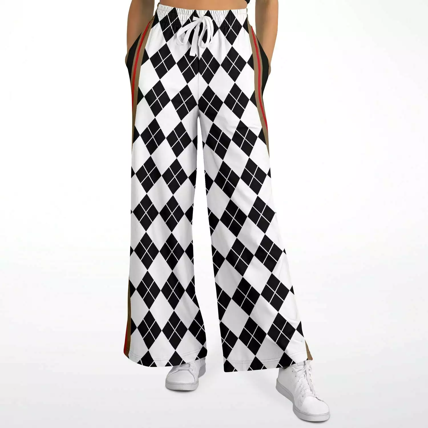 Argyle Me Eco-Poly Stretchy Phat Bellbottoms