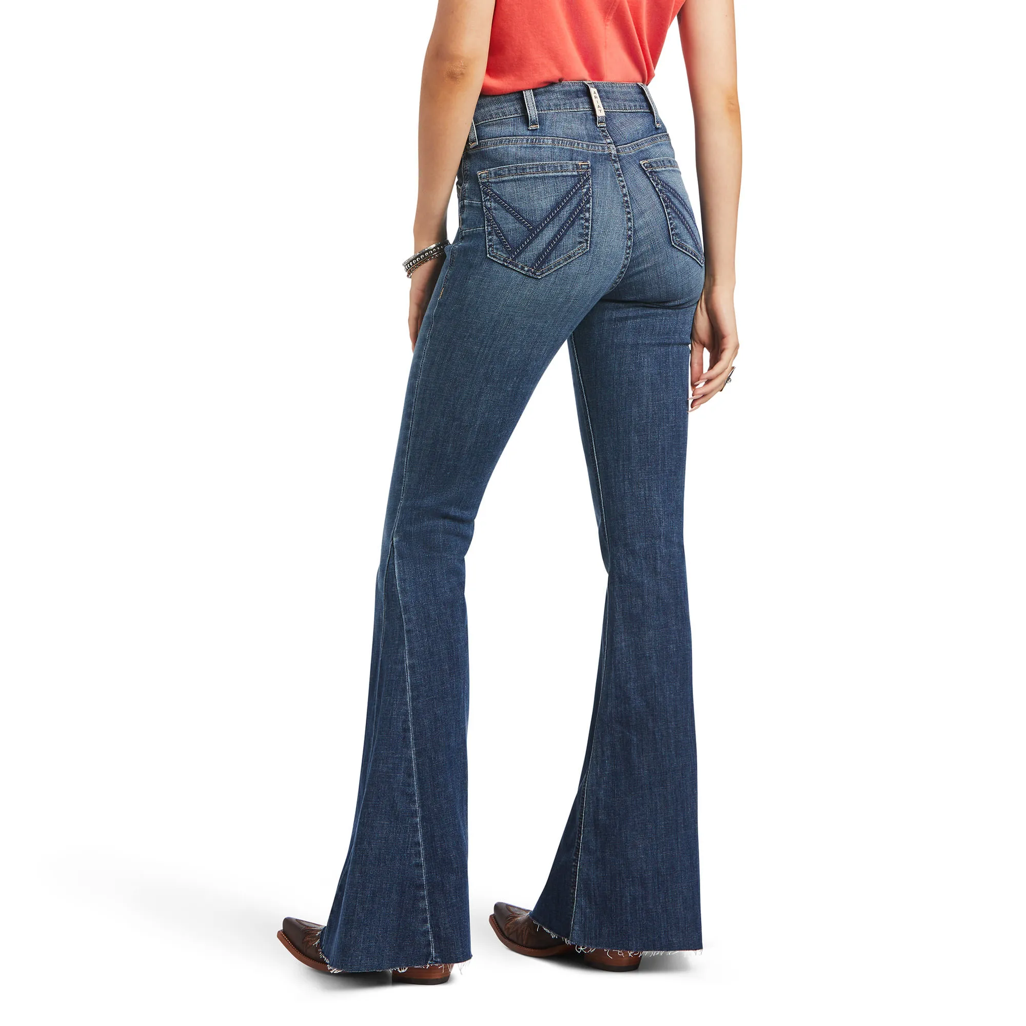 Ariat Womens R.E.A.L. High Rise Kalani Extreme Flare Jeans