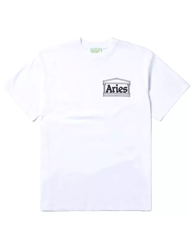 Aries Womens Temple SS Tee White