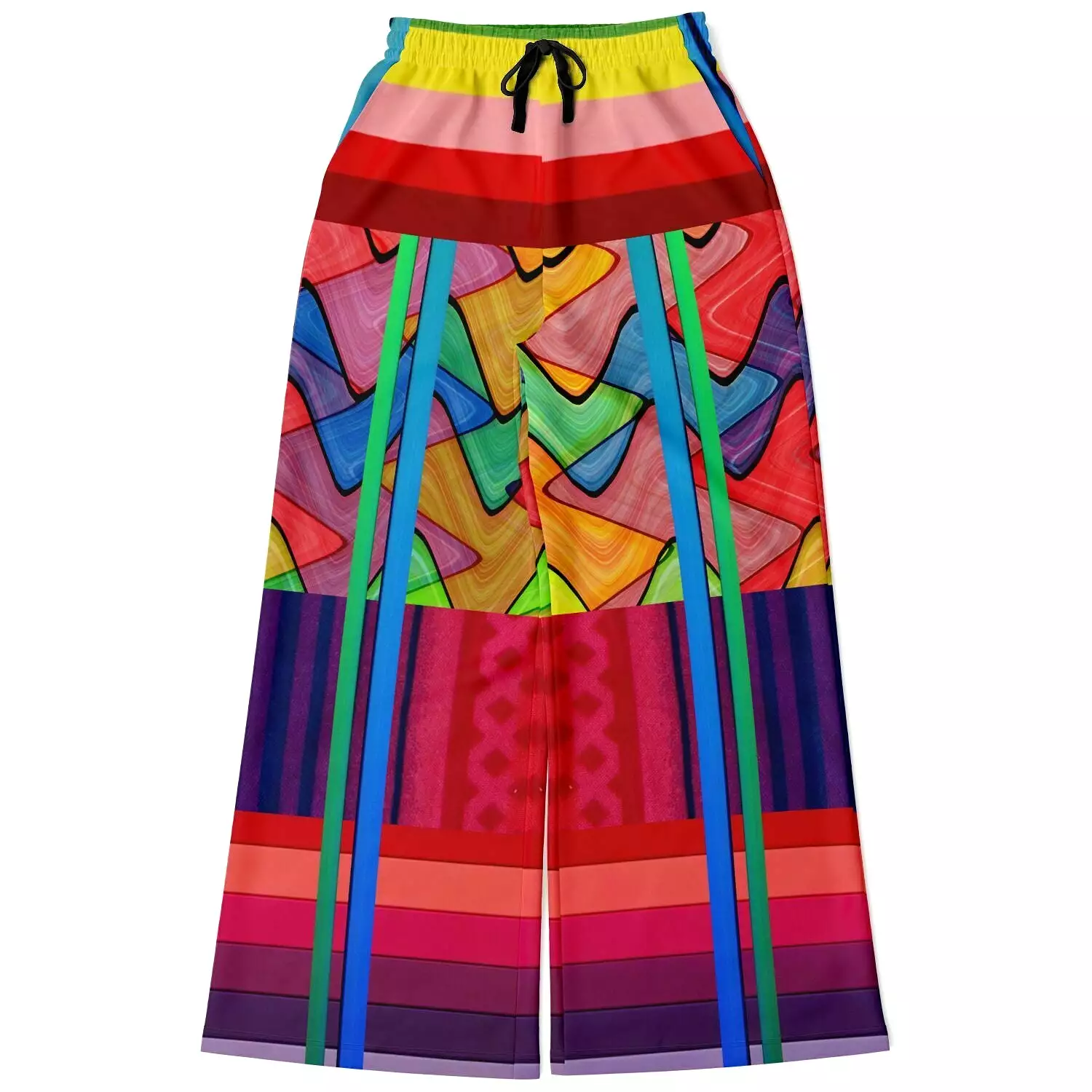 Atomic Rainbow Eco-Poly Stretchy Phat Bellbottoms