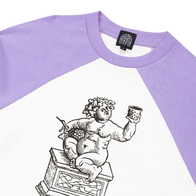 Bacchus LS Tee - Lavender / White