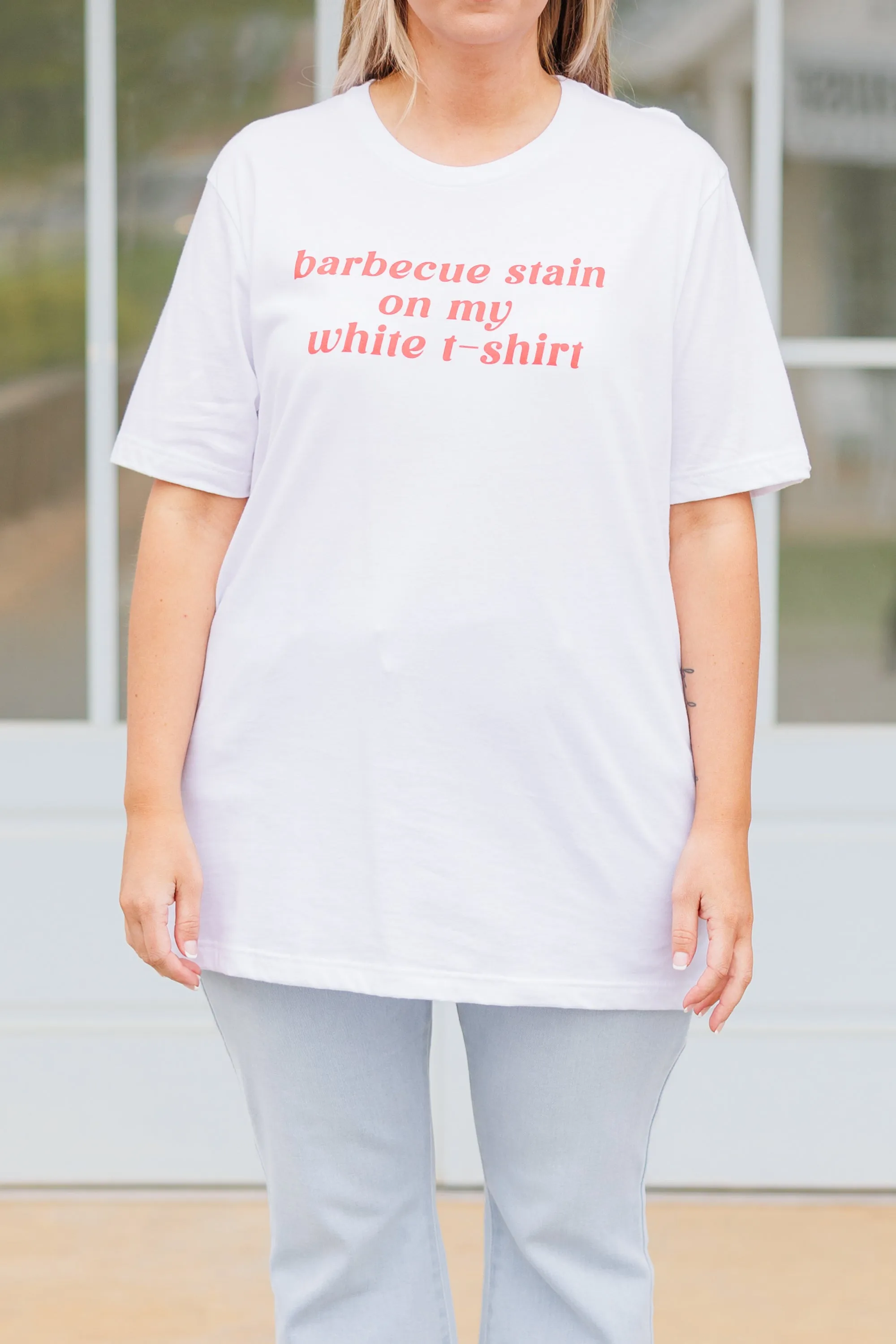 Backyard BBQ Tee, White