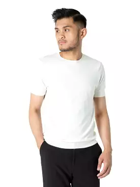 Basic Crew Neck Tee - Sand White