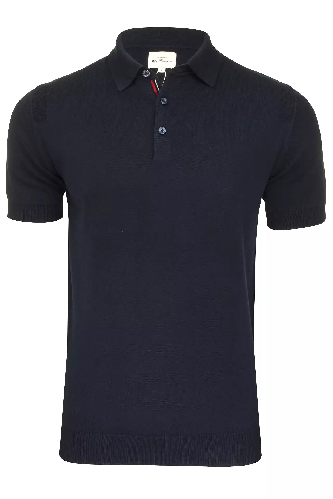 Ben Sherman Mens Signature Knitted Polo T-Shirt - Short Sleeved