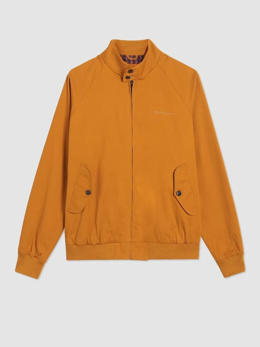 Ben Sherman Signature Casual Harrington Jacket Mustard