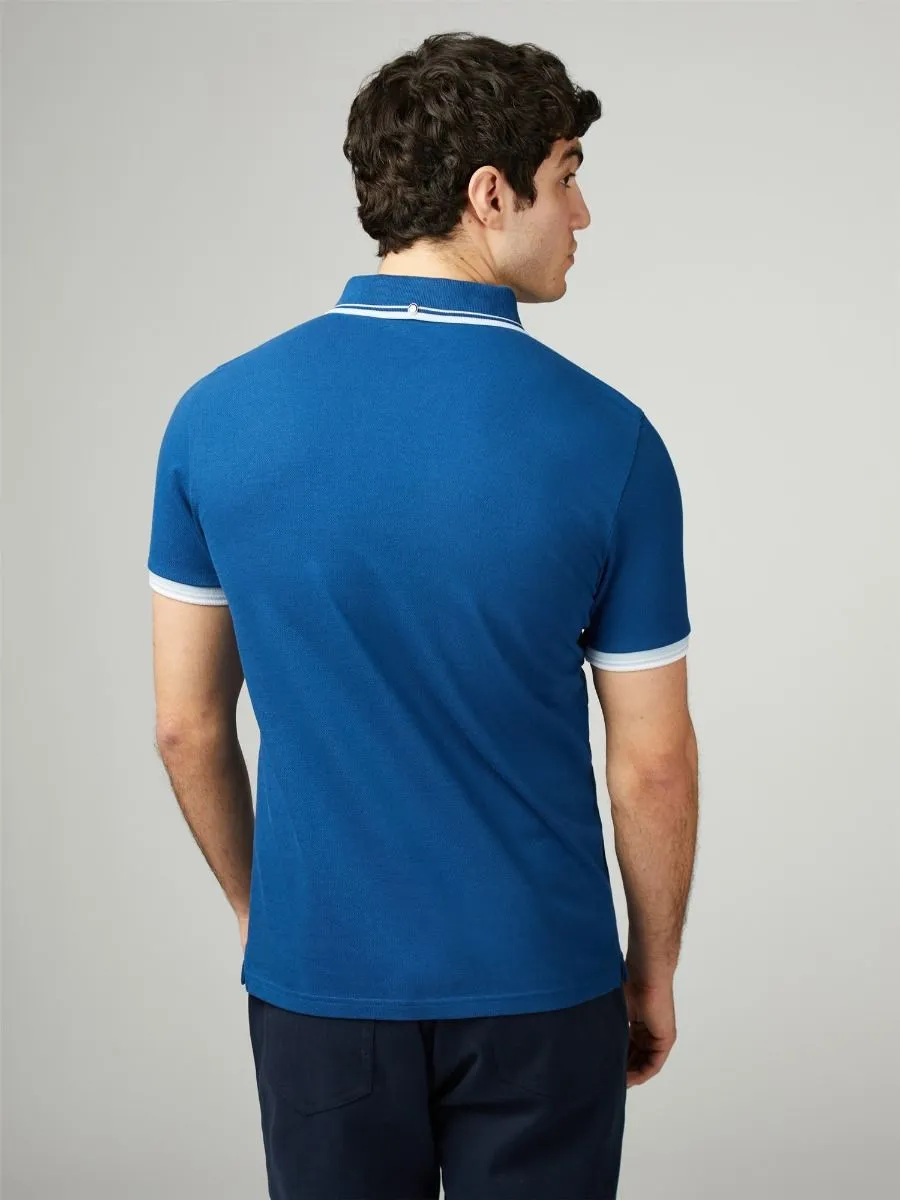 Ben Sherman Signature Pique Polo Shirt Royal Blue