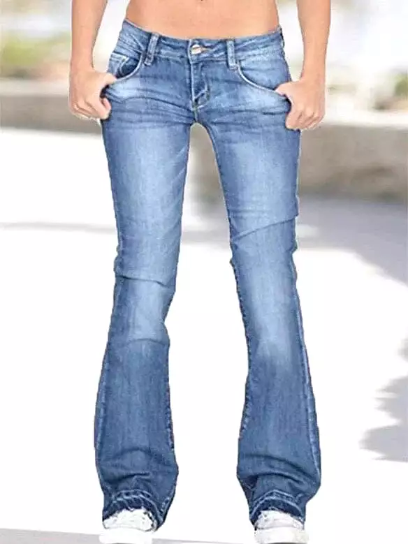 Bootcut Denim Pants with Tummy Control and Butt Enhancer