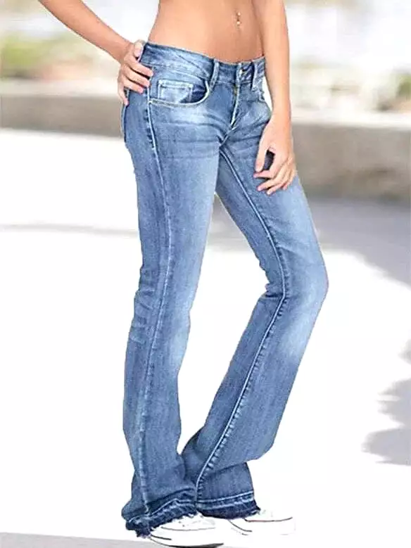 Bootcut Denim Pants with Tummy Control and Butt Enhancer