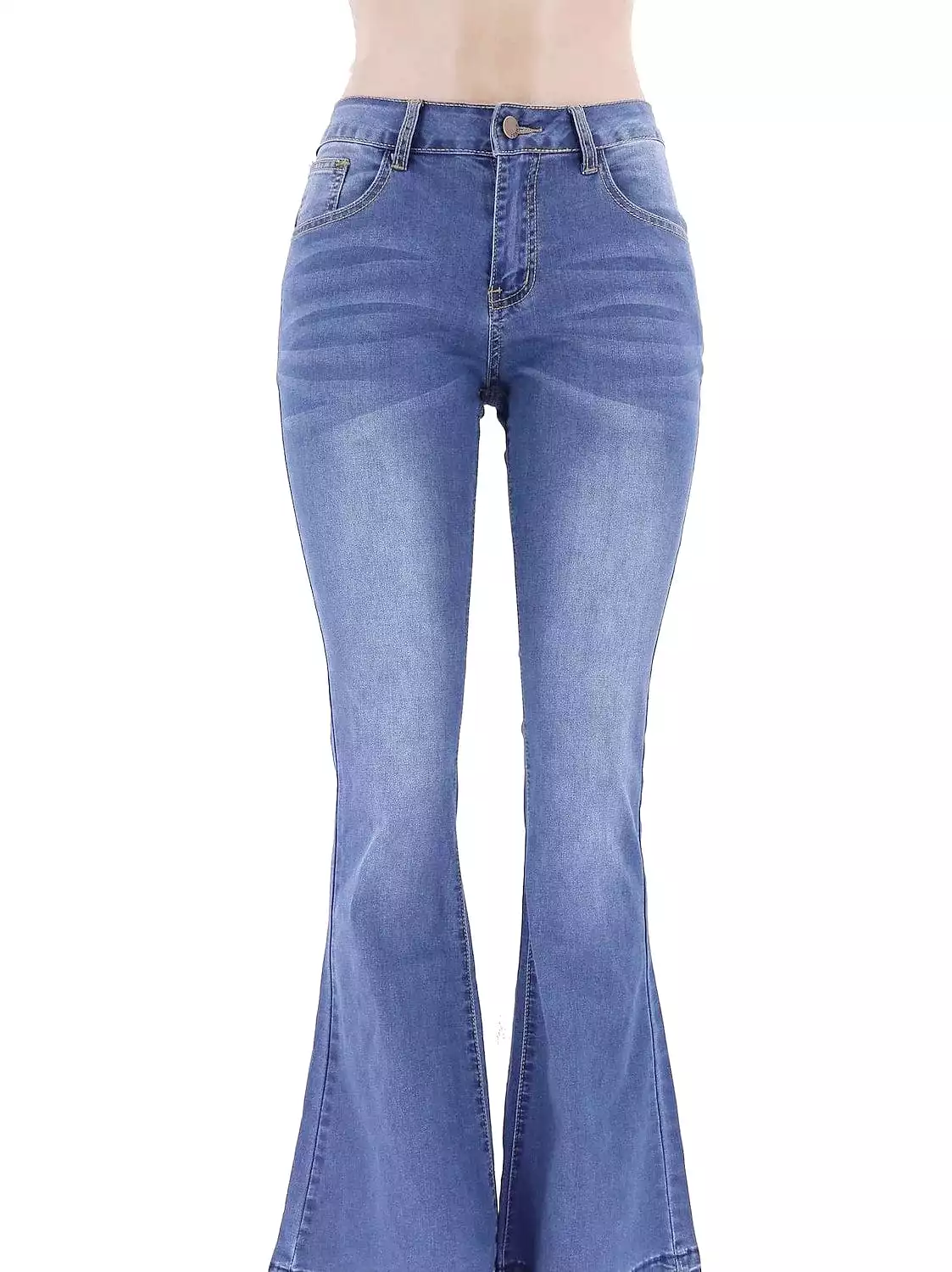 Bootcut Denim Pants with Tummy Control and Butt Enhancer