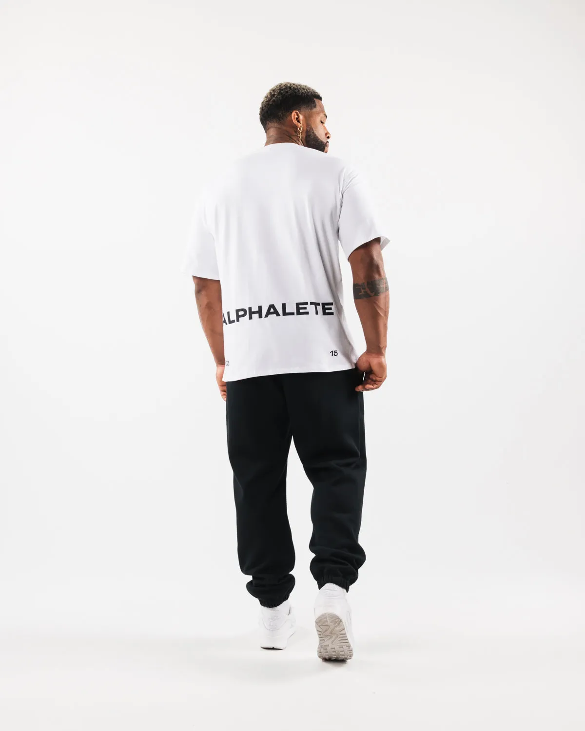 Brushed Crest Tee - White