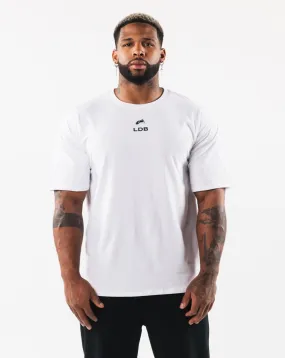 Brushed Crest Tee - White