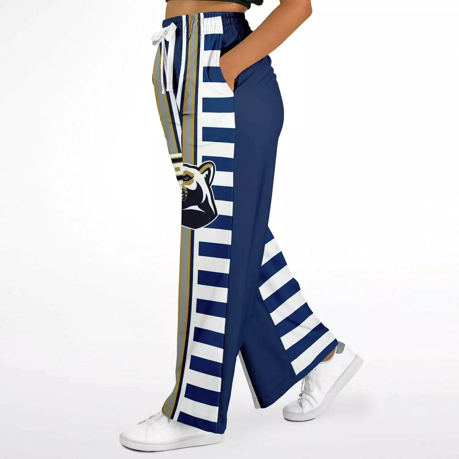 Captain Jack Sailor Stripe Eco-Poly Stretchy Phat Bellbottoms