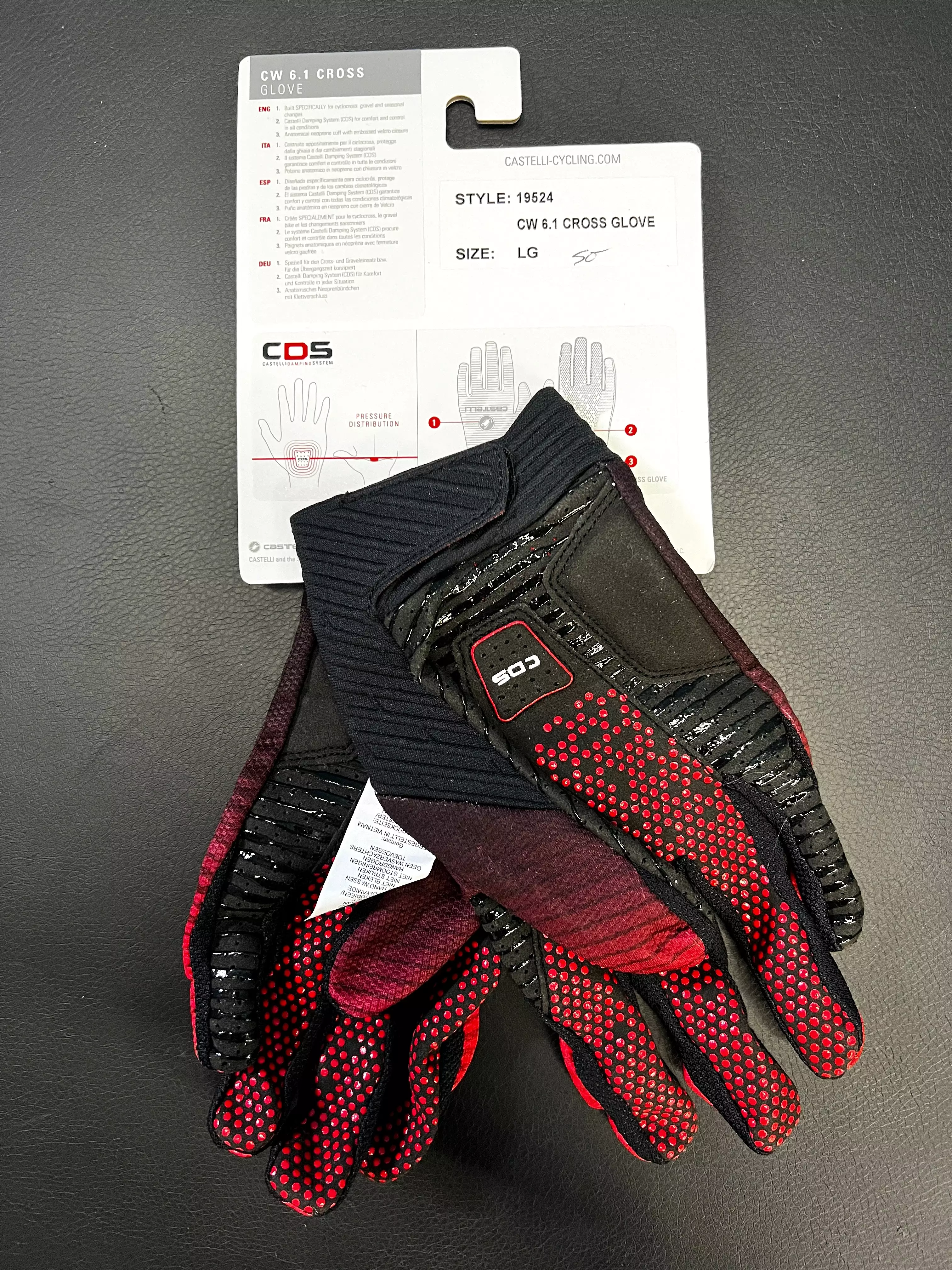 Castelli CW 6.1 Cross Glove w/ CDS Size Large