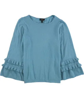 Charter Club Womens Ruffle Sleeve Pullover Sweater