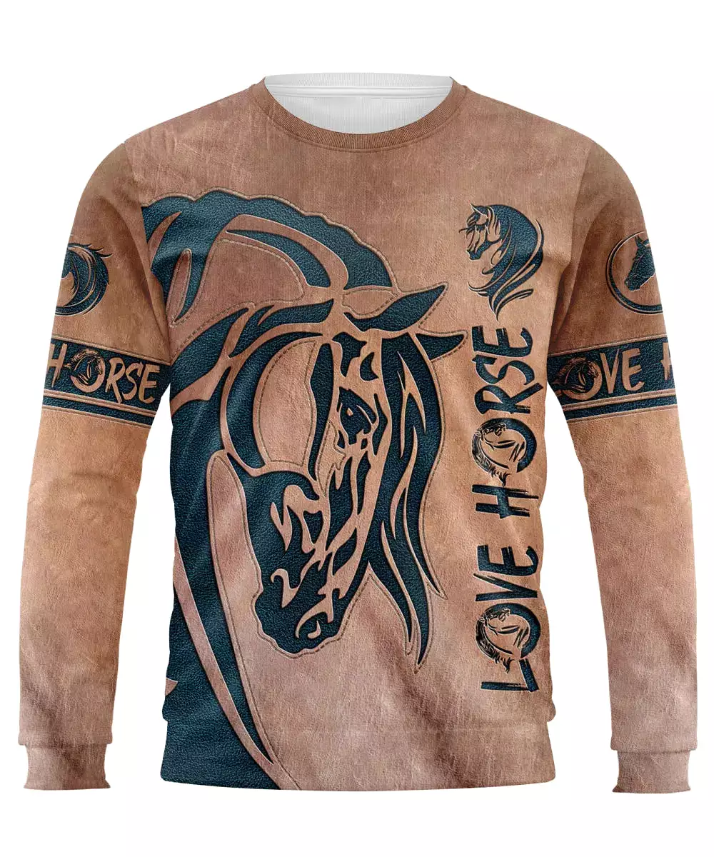 Chevaux Passion, Vêtement d'Equitation Cavalier, Tee shirt Sweat Homme Femme - CTS04042201