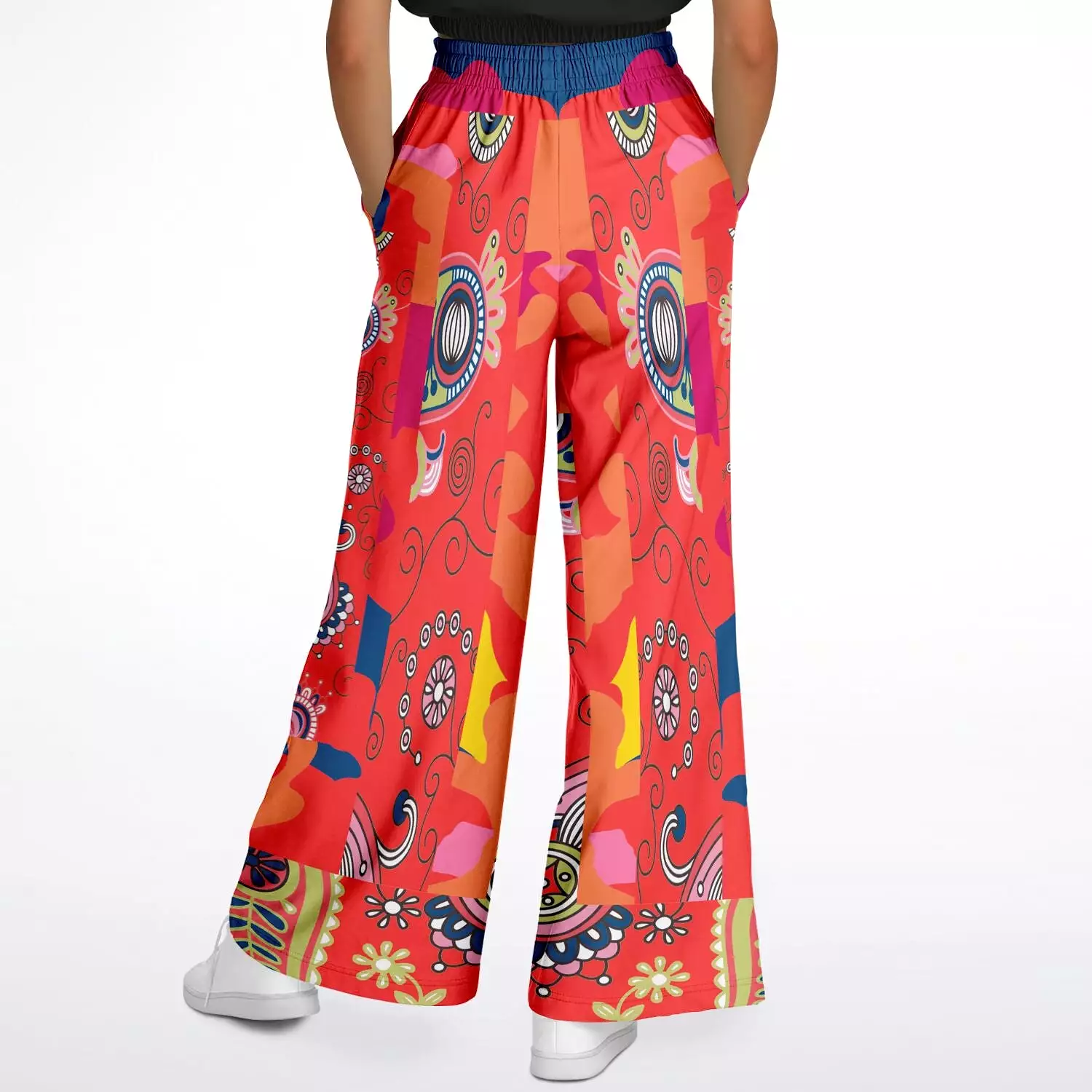 Chili Pepper Camo Paisley Eco-Poly Stretchy Phat Bellbottoms