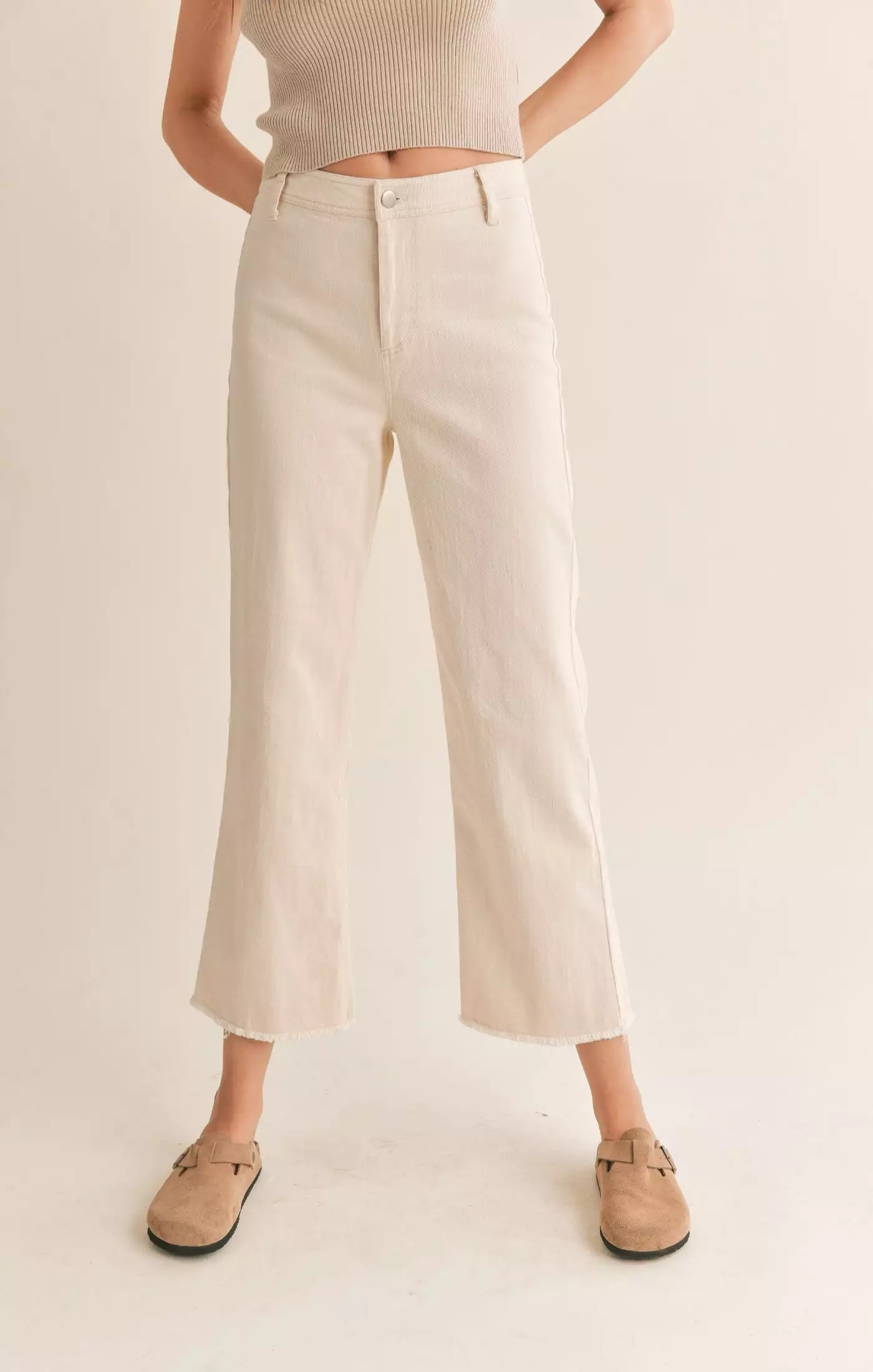 Clear Eyes Wide Leg Denim Pants