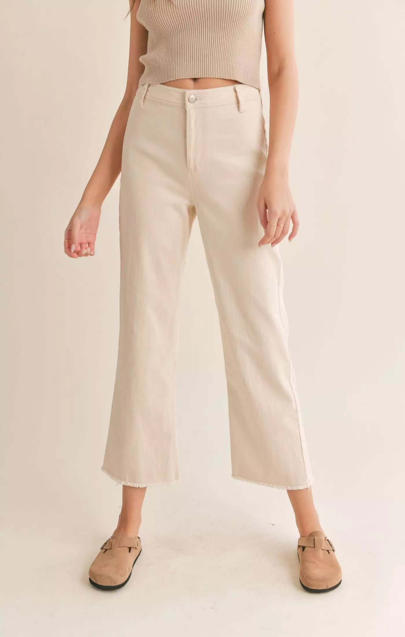 Clear Eyes Wide Leg Denim Pants