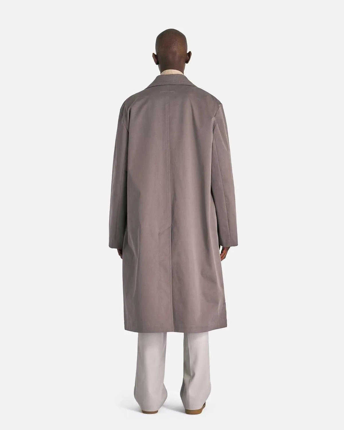 Cotton Twill Trench Coat - Taupe