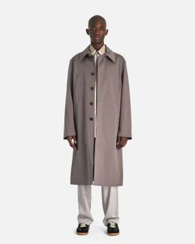 Cotton Twill Trench Coat - Taupe