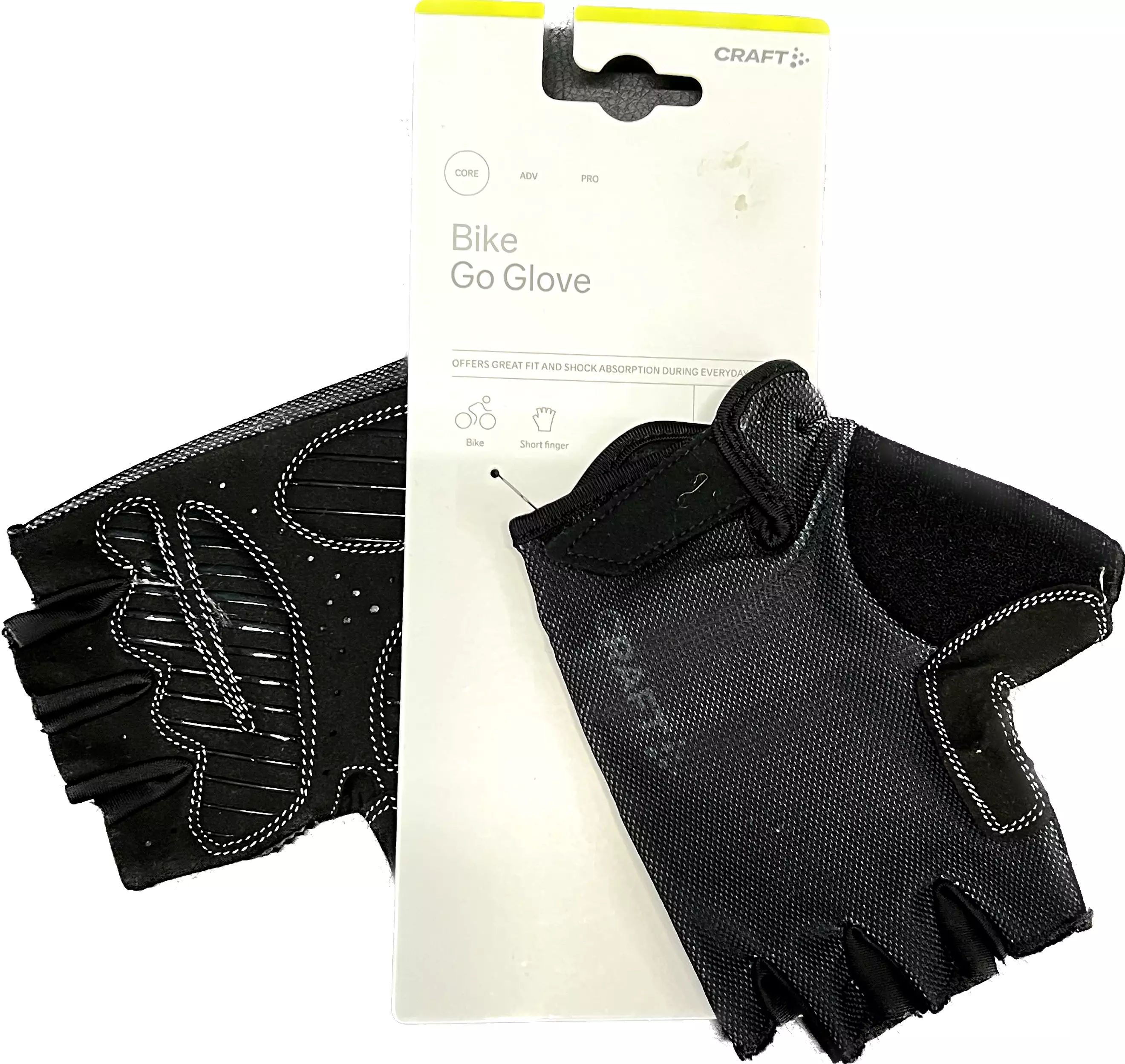 Craft GO Cycling Glove - Black, Short Finger, Large