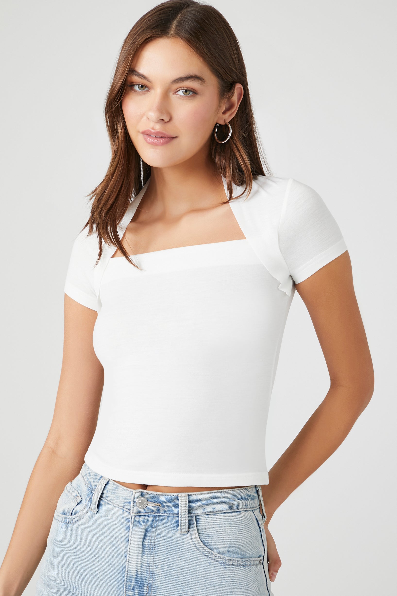 Cropped Combo Tee