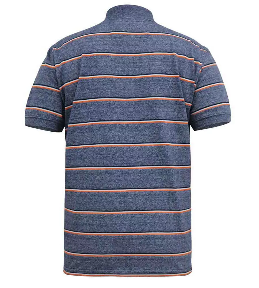 D555 Big Mens Jersey Polo Shirt With Full Stripe (HUMBER)