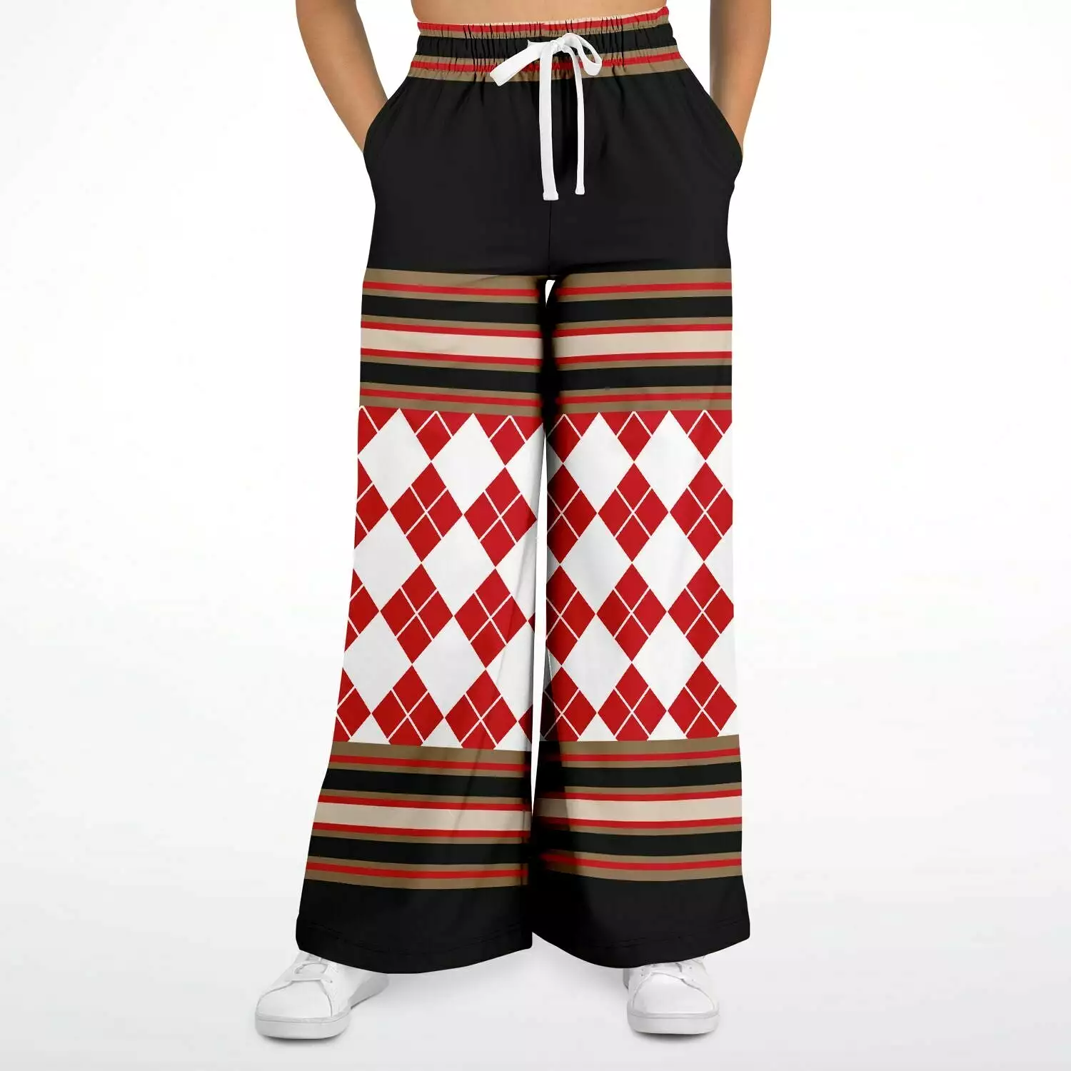 Deuces Wild Eco-Poly Stretchy Phat Bellbottoms