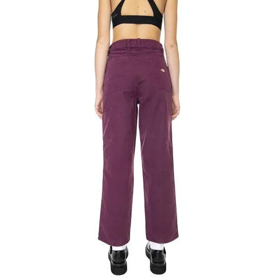 Dickies Womens Dickies Dc Pant Grape Wine Denim Jeans Pants