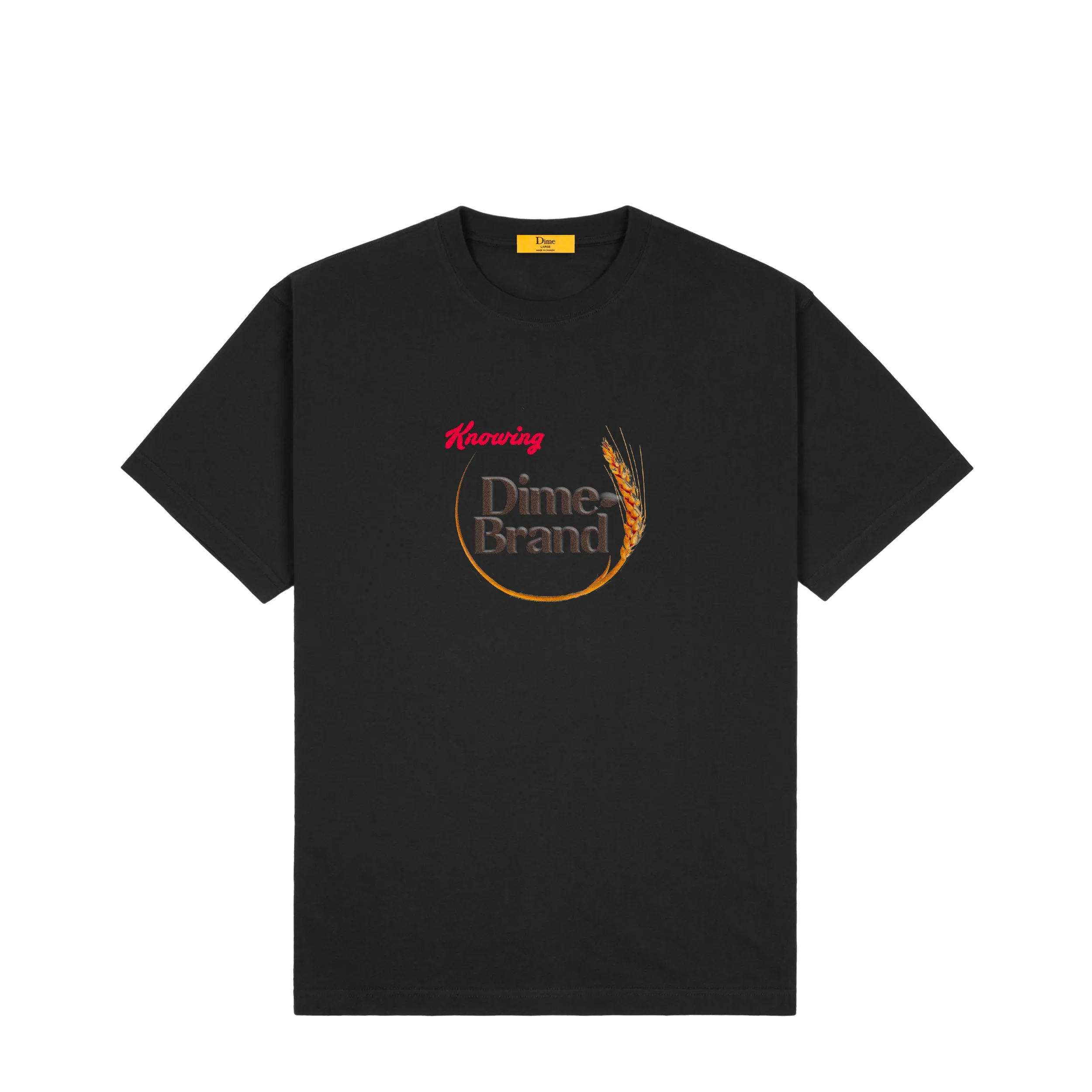 Dime MTL Grain T-Shirt Black