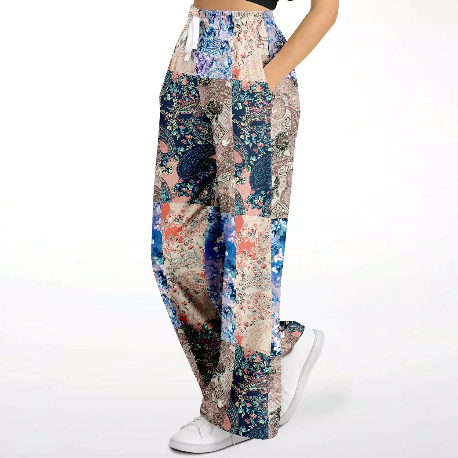 Dolores Park SW Patchwork Stretchy Phat Bellbottoms