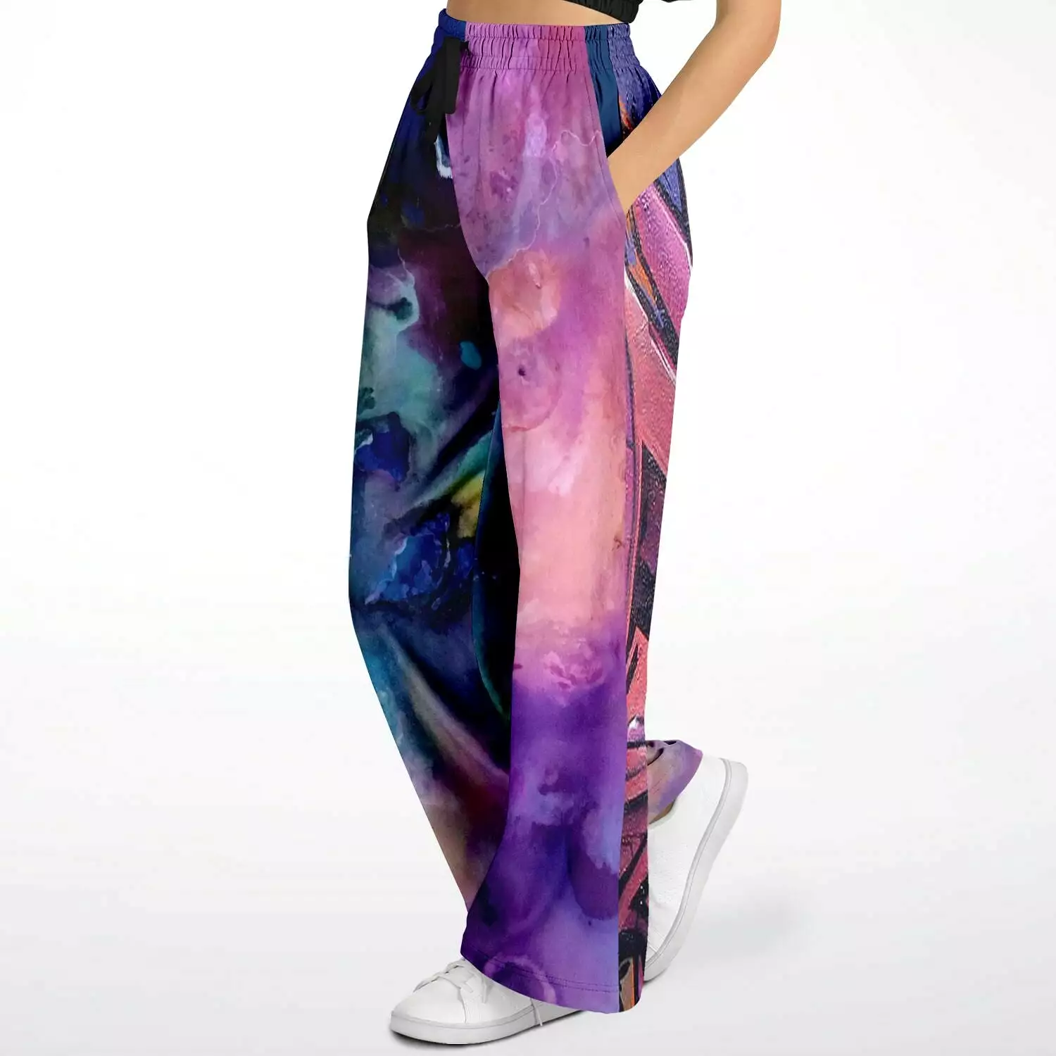 Dusky Midnight Graffiti SW Stretchy Phat Bellbottoms