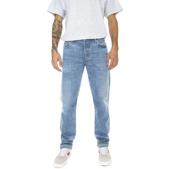 Edwin Mens Regular Tapered Light Used Blue Denim Jeans Pants