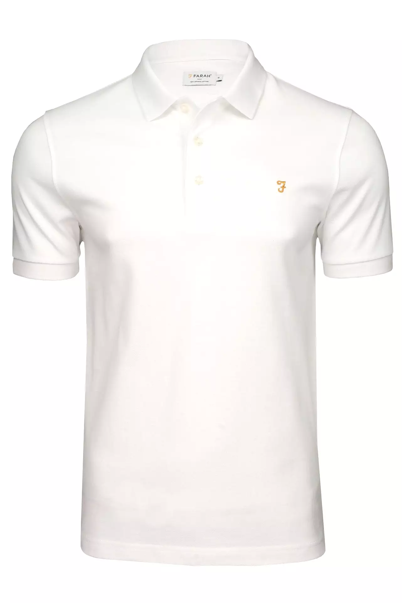 Farah Mens 'Blanes' Pique Polo T-Shirt - Short Sleeved