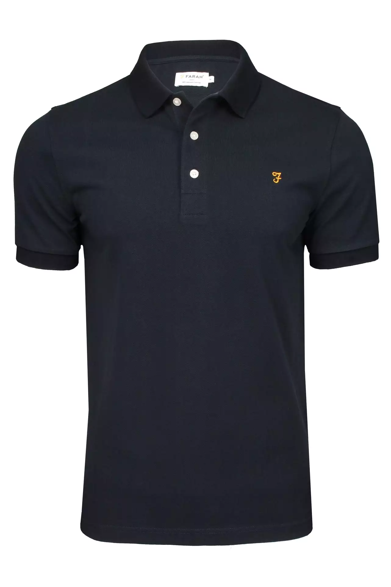 Farah Mens 'Blanes' Pique Polo T-Shirt - Short Sleeved