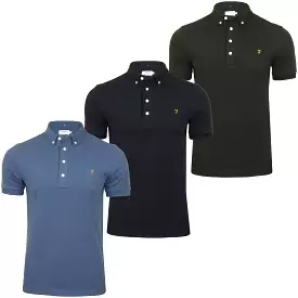 Farah Mens Ricky Polo T-Shirt, Short Sleeved