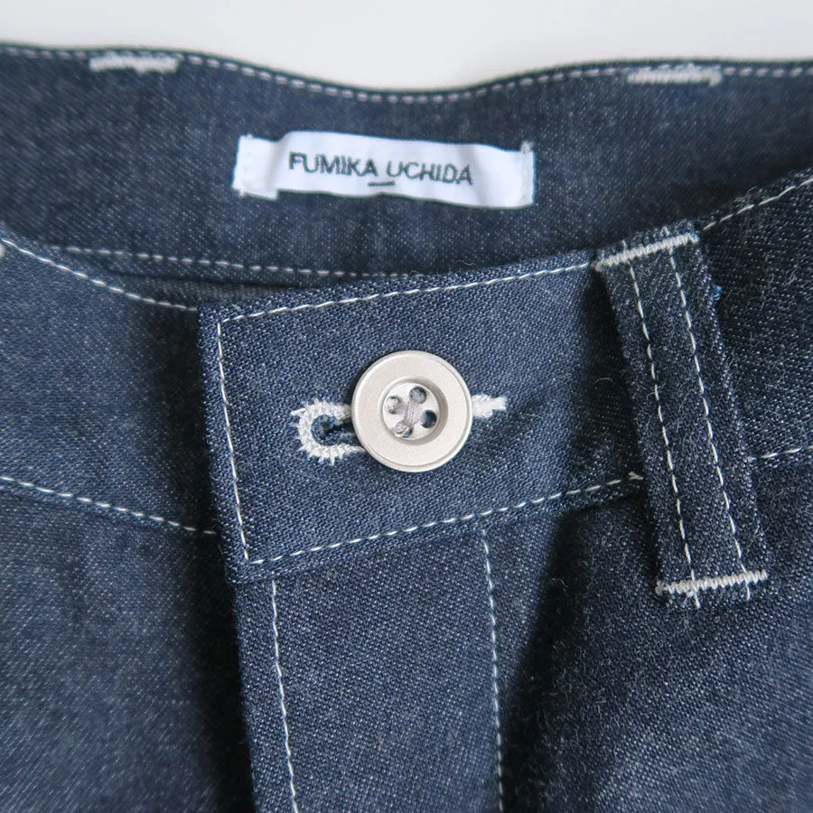 【FUMIKA UCHIDA/フミカウチダ】 DENIM HIGH-WAIST BUGGY PANTS T-DM002